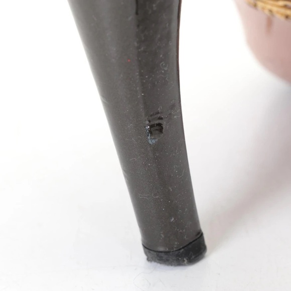 Prada Patent Leather Peep Toe Pumps Graphite size 37.5/US 7 black - Picture 5 of 9